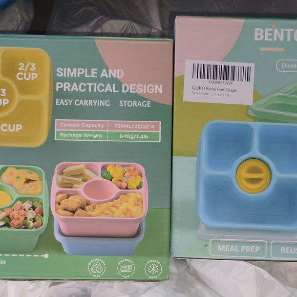 Simple, Practical, and Stackable Bento Box Storage Containers - Picture 3 of 4